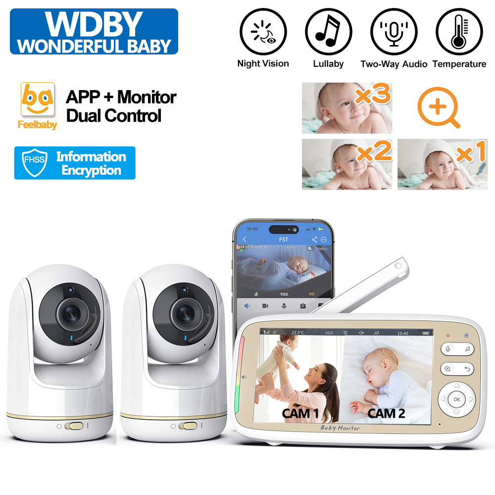 Baby Products Video - VB803 PRO Baby Monitor with 2pcs