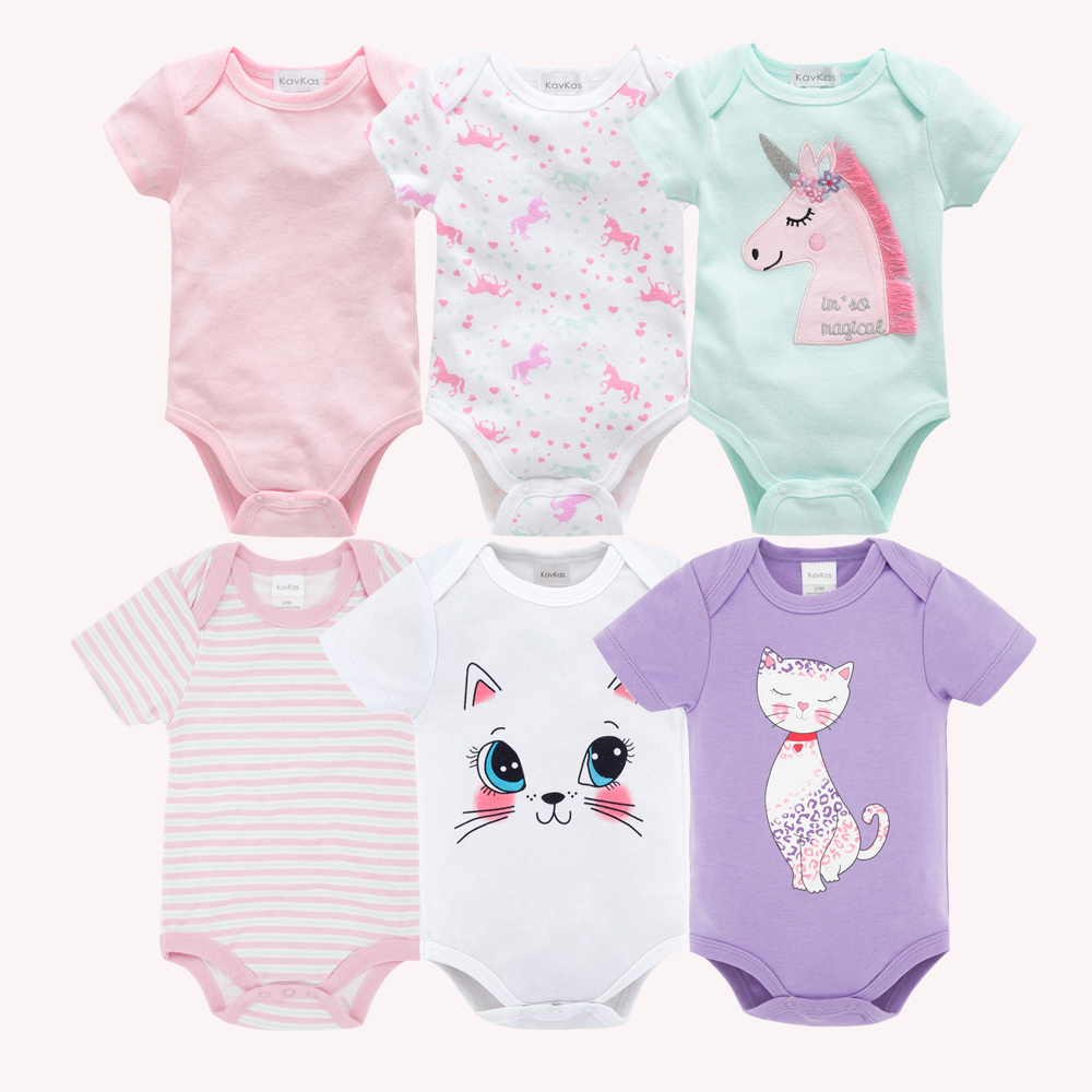 Kavkas Bé Gái Bodysuits 6 Cái/ - đánh giá và giá Baby Products Essential