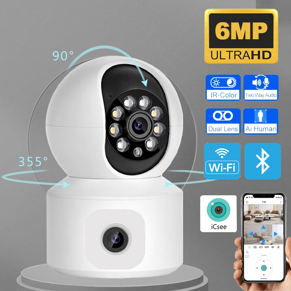 6MP ICSEE WiFi IP Camera Dual  - đánh giá và giá Baby Products Video