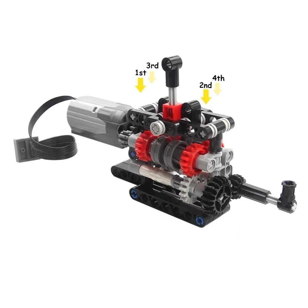 MOC High-tech 4 Speeds Gearbox - đánh giá và giá Lego Set Technic