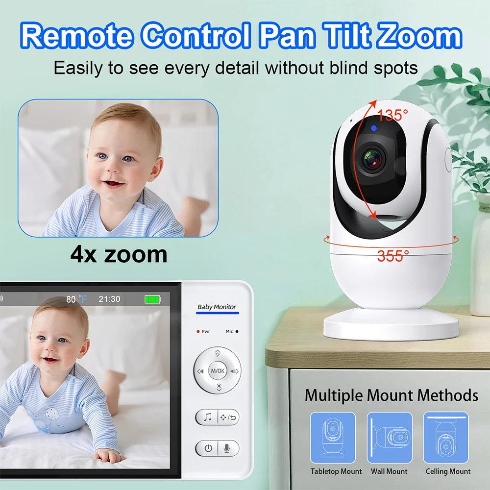 7 Inch Video Baby Monitor Nigh - đánh giá và giá Baby Products Video