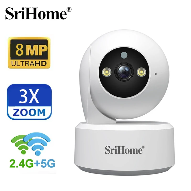 Srihome 5G WiFi Smart IP HD Ca - đánh giá và giá Baby Products Video