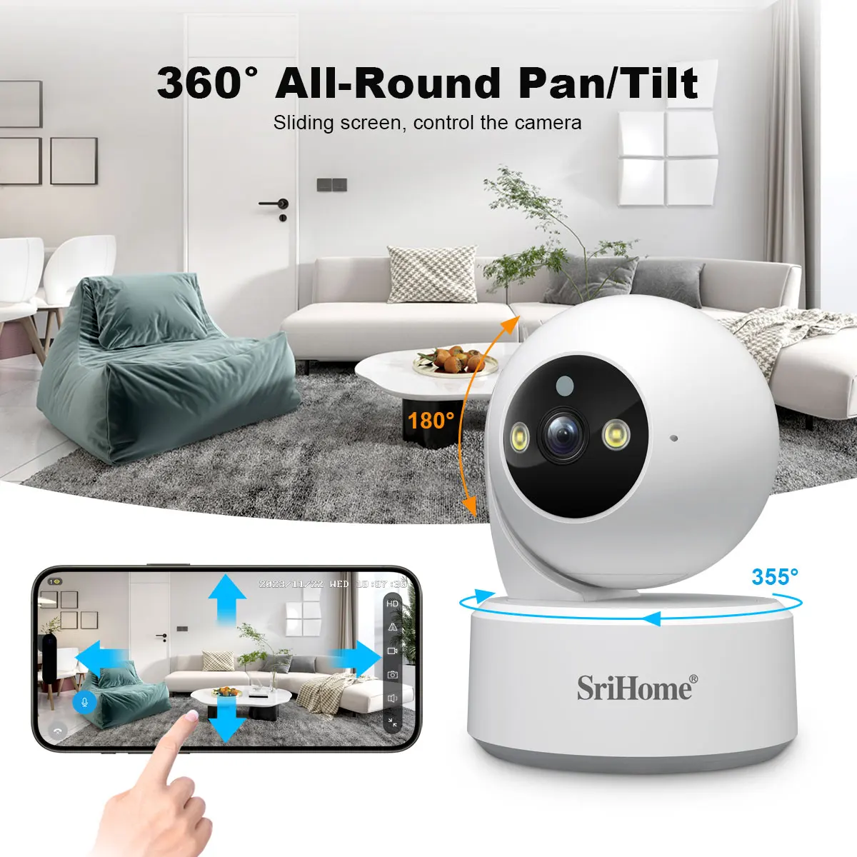Srihome 5G WiFi Smart IP HD Ca - đánh giá và giá Baby Products Video