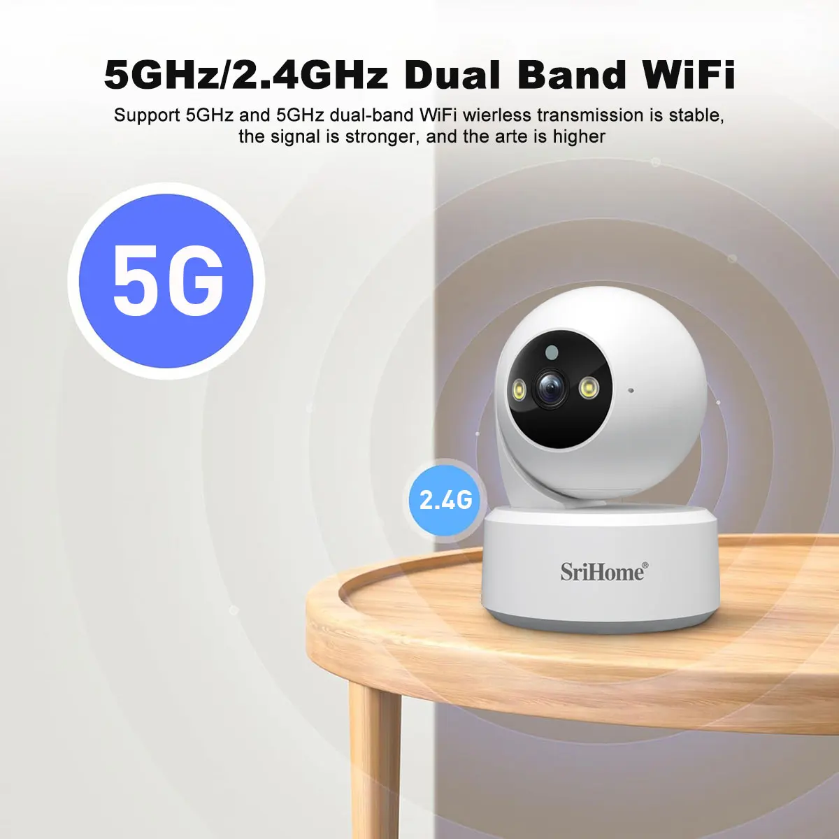 Srihome 5G WiFi Smart IP HD Ca - đánh giá và giá Baby Products Video