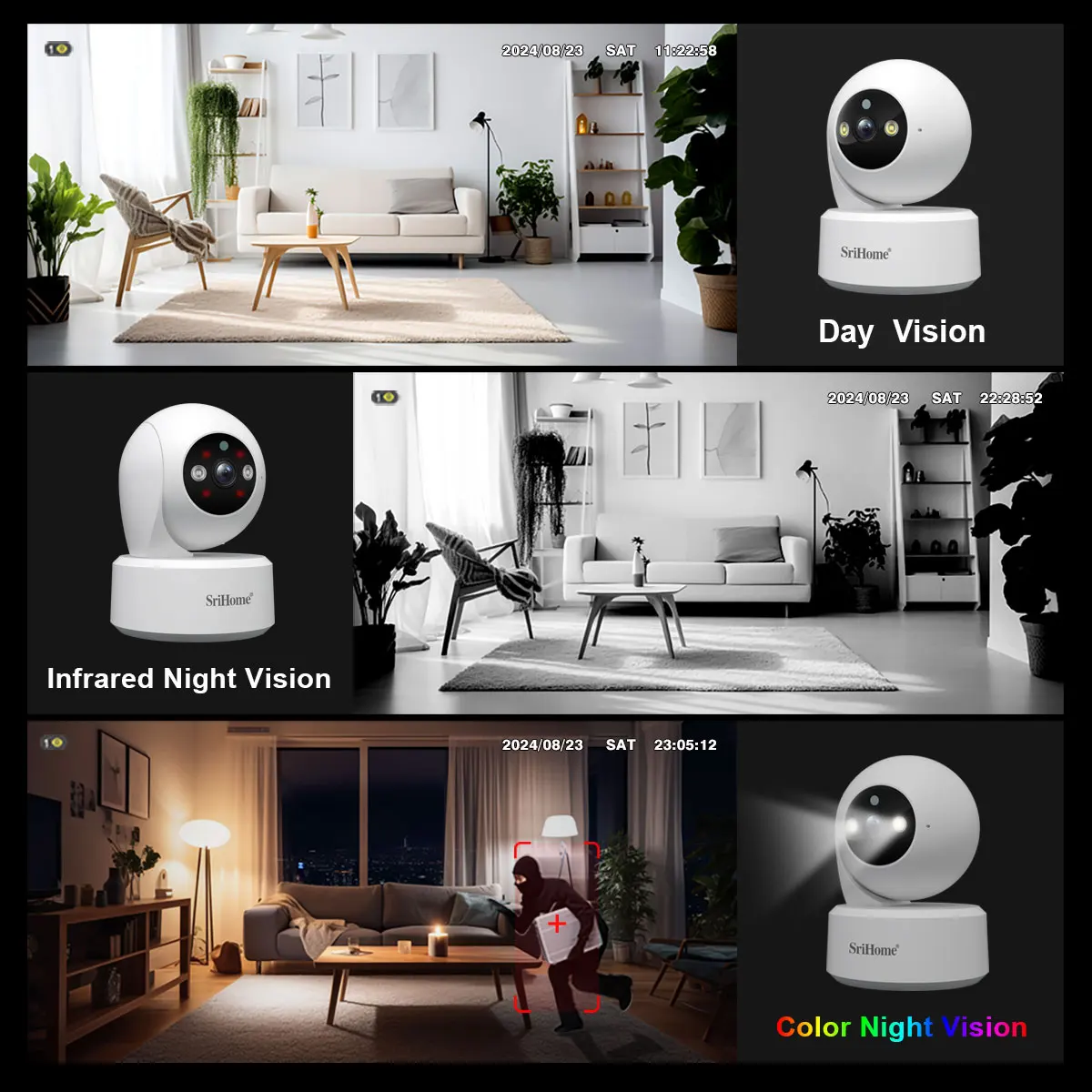 Srihome 5G WiFi Smart IP HD Ca - đánh giá và giá Baby Products Video