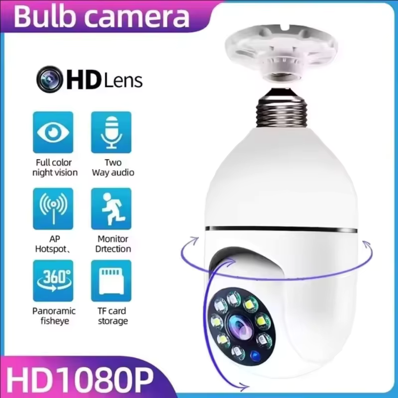 4G WiFi IP Camera E27 Bulb Cam - đánh giá và giá Baby Products Video